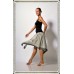 Milla black and white skirt